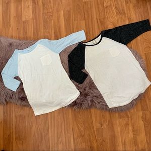 BUNDLE Raglan 3/4 Basbeball Tee
